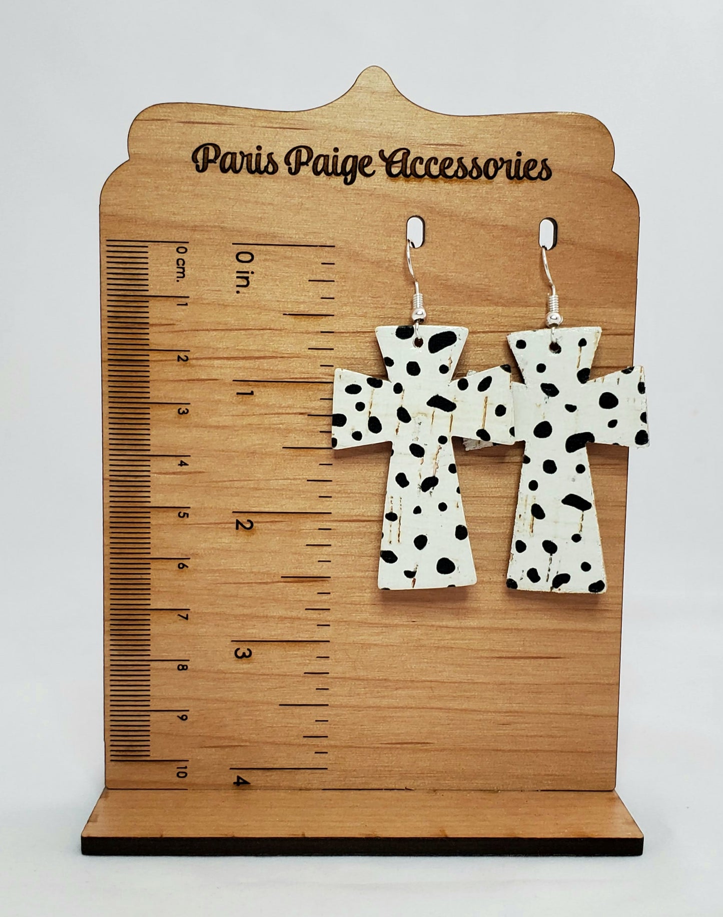 Cross Earring Set 2 Animal Print