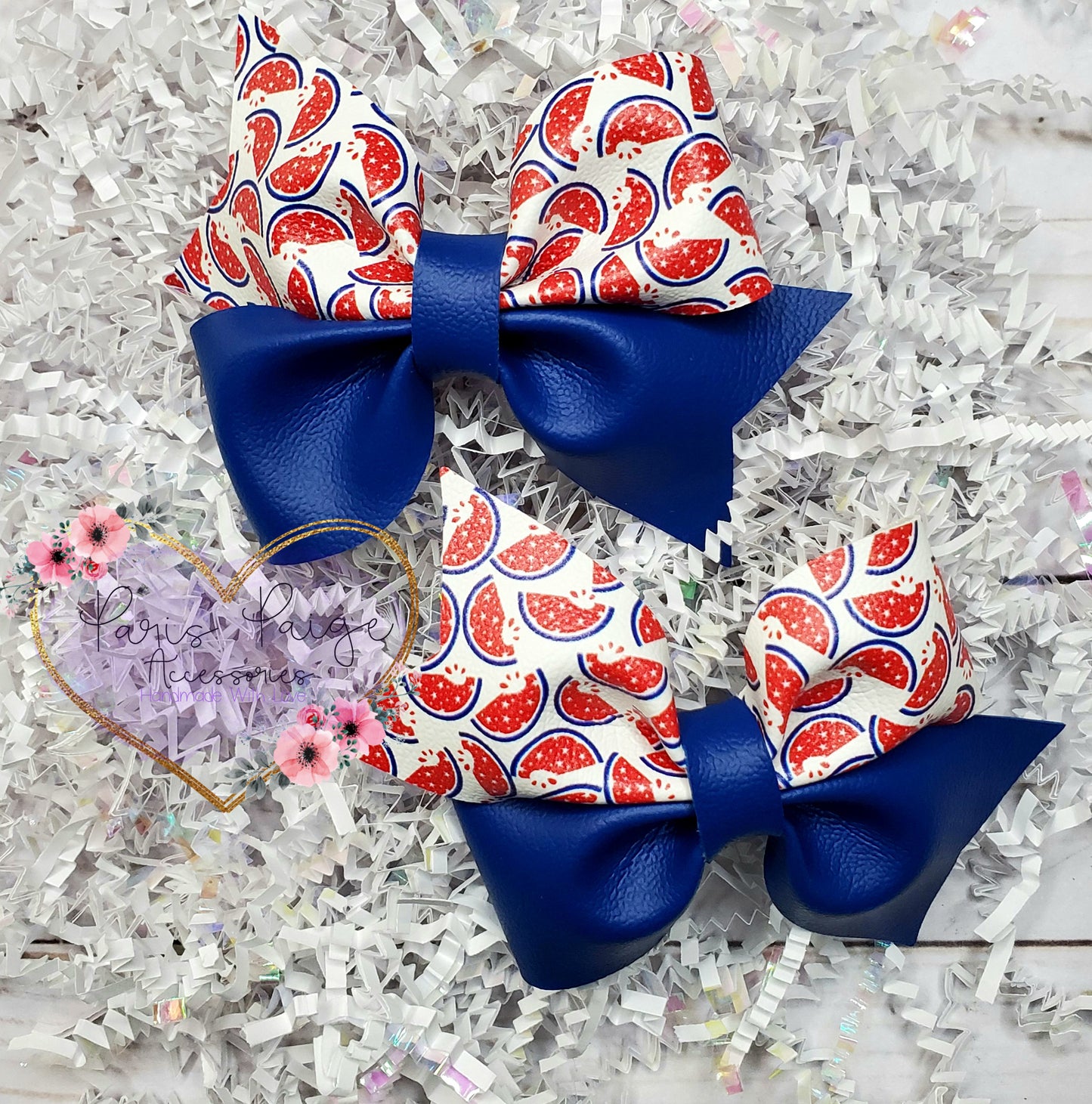 4ish" Watermelon Crawl Bow